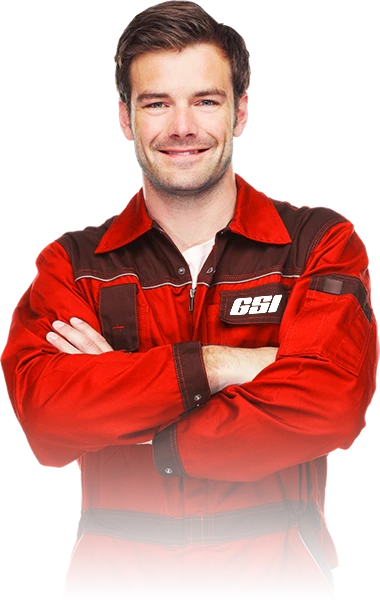 Mitarbeiter der GSI Gebäudeservice GmbH in Arbeitskleidung